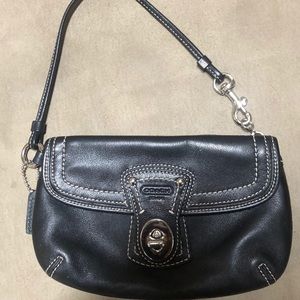 Black Authentic Coach Wristlet